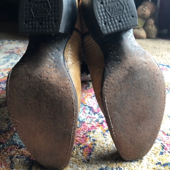 Tony Lama womens Lizard Cowboy Boots size 6C - Picture 4 of 5